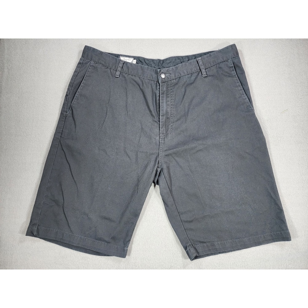 Volcom Corpo Class Gray Chino Short 38x10 2000's Skater Grunge Scene Surf Y2K